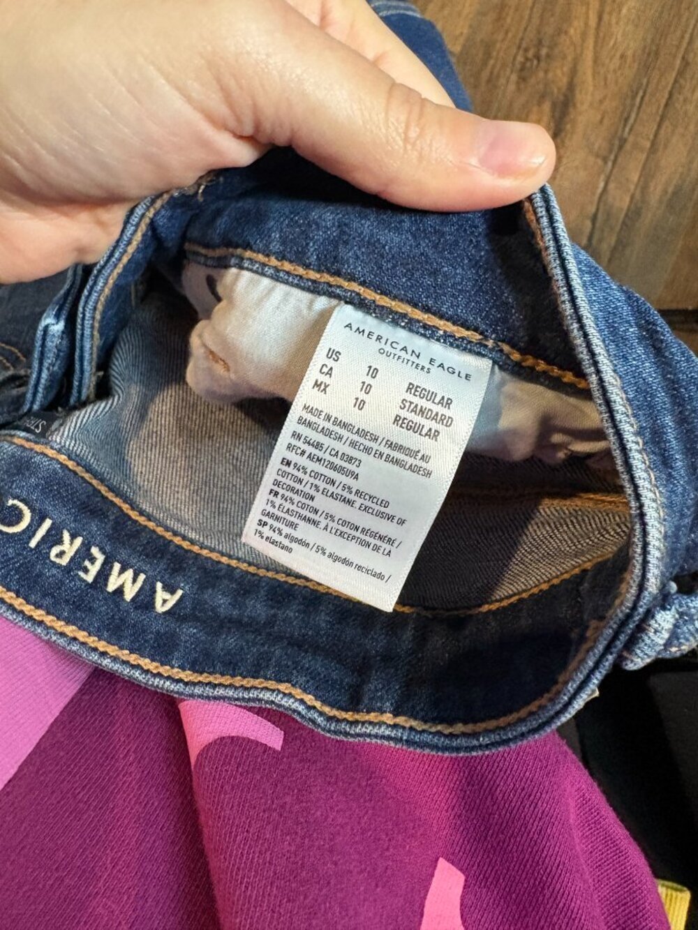 American Eagle Dark Wash Mom Jeans - image 5